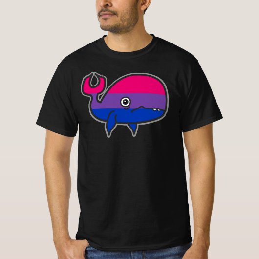 Bi angstig maar trots walvis T-shirt (Voorkant)