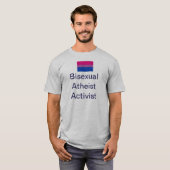 Bi Atheïstische Activiste T-shirt (Voorkant volledig)