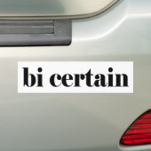 bi bepaalde bumpersticker (Op auto)