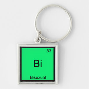 Bi - Biseksueel Chemie Element Symbool Grappig Sleutelhanger