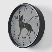 Bi-Black Duitse herder Schattigee hond genummerde (Hoek)