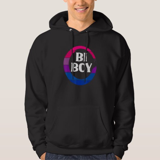Bi Boy Funny Bi Pride Flag Bisexual Hoodie (Voorkant)