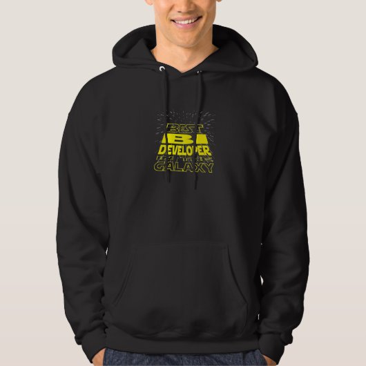 BI Developer Cool Galaxy Job Hoodie (Voorkant)