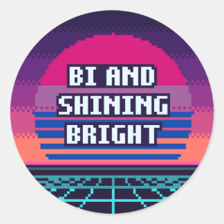 Bi En Stralend Fel Trots Pixel Sticker