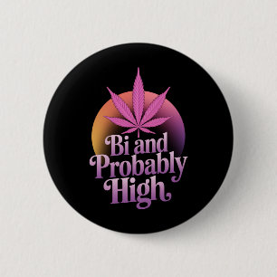 Bi En Waarschijnlijk High Biseksuele Trots Vlag LG Ronde Button 5,7 Cm