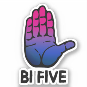 Bi Five Hoge Vijf Sticker