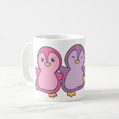 Bi Flag Pride Lgbtq Cute Penguin Coffee Mug (Devant gauche)
