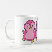 Bi Flag Pride Lgbtq Cute Penguin Coffee Mug (Gauche)