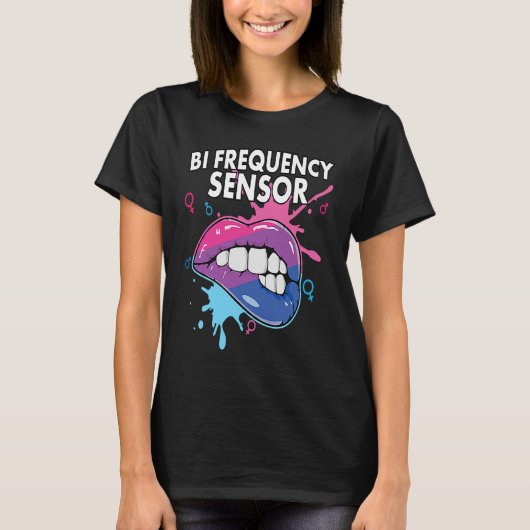 Bi Frequency Sensor Bisexual Rainbow Pride Bisexua T-shirt (Voorkant)