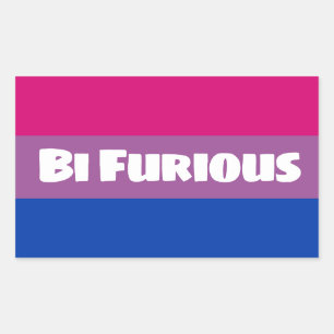 Bi Furious Rechthoekige Sticker