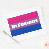 Bi Furious Rechthoekige Sticker (Envelop)