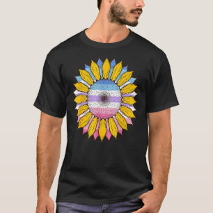 Bi Geslacht Vlag Zonnebloem Gay Pride Gelijkheid L T-shirt
