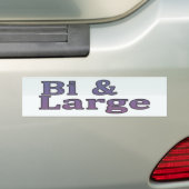 Bi & Grand Bumper Sticker (En voiture)