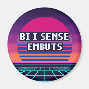 Bi je sens fièrement Fierté Catalane Pixel Magnet