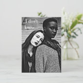 Bi LGBT racial "amour et" carte Romance (Debout devant)
