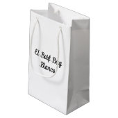 Bi-Lingual Barf Bag Klein Cadeauzakje (Achterkant Gekanteld)