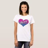 Bi Love Heart T-shirt (Voorkant volledig)