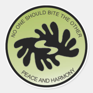 BI NKA BI PEACE EN HARMONY Sticker
