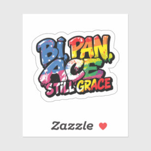 Bi Pan Ace Nog Steeds Grace T-shirt Grappige LGB Sticker