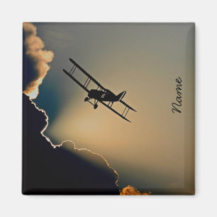 Bi Plane Monogram Magneet
