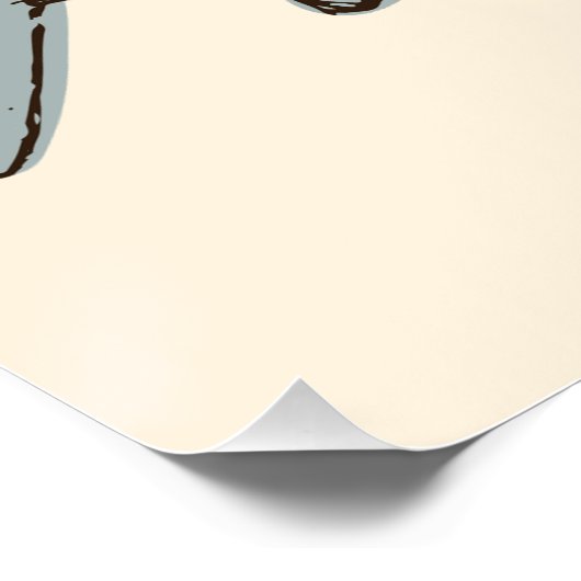 Bi-plans Art Déco - bleu sans texte. (Coin)