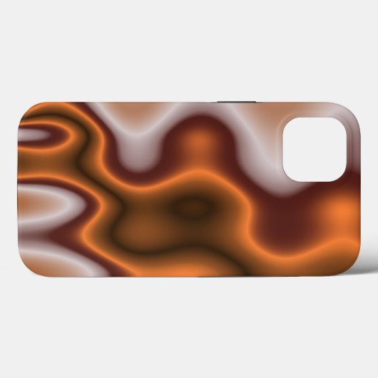 Bi Polar Molten Copper Hoesje-Mate iPhone Case (Achterkant (horizontaal))