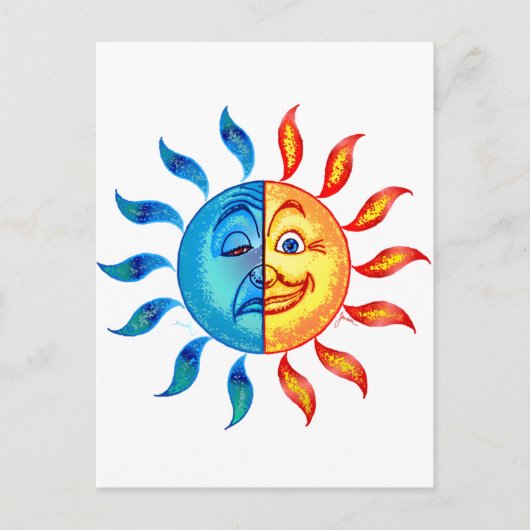 Bi Polar Solar Briefkaart (Voorkant)