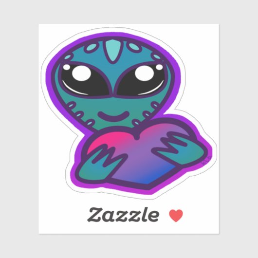 Bi Pride Alien Sticker (Vel)