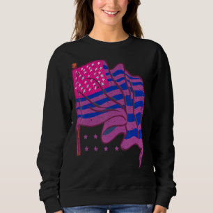 Bi Pride Biseksualiteit Amerikaanse vlag Amerikaan Trui