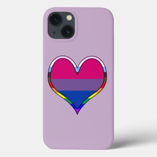 Bi Pride Coeur Coque-Mate coque iphone (Verso)