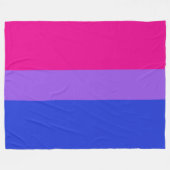 Bi Pride Cozy Fleece Dekens (Voorkant (Horizontaal))