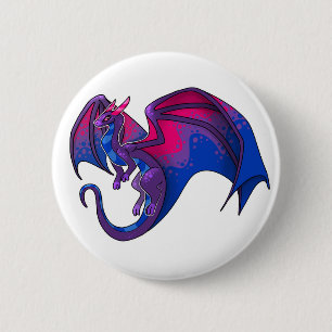 Bi Pride Dragon Ronde Button 5,7 Cm