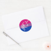 Bi Pride Drapeau Unicorn Stickers Graphique (Enveloppe)