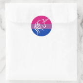 Bi Pride Flag Eenhoorn Graphic Stickers (Tas)