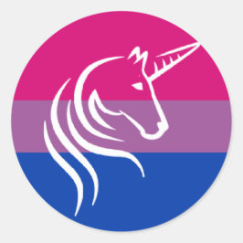 Bi Pride Flag Eenhoorn Graphic Stickers