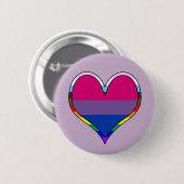 Bi Pride Heart Button (Voorkant /achterkant)