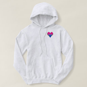 Bi Pride Heart Hoodie