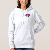 Bi Pride Heart Hoodie (Voorkant)