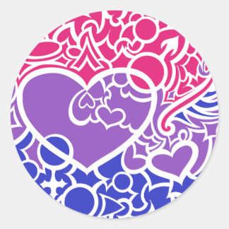 Bi Pride Kriebels Ronde Sticker