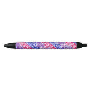 Bi Pride Kriebels Zwarte Inkt Pen