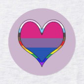 Bi Pride-labels Labels (Design 1)