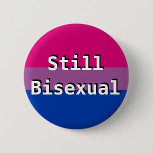 Bi+ Pride vlag nog steeds biseksuele Button