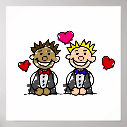 Bi-Racial Grooms Poster (Voorkant)