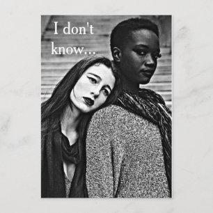 Bi Racial LGBT-kaart "Liefde & Romance" Kaart