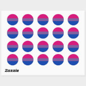 Bi-Sexual Pride Flag Ronde Sticker (Vel)