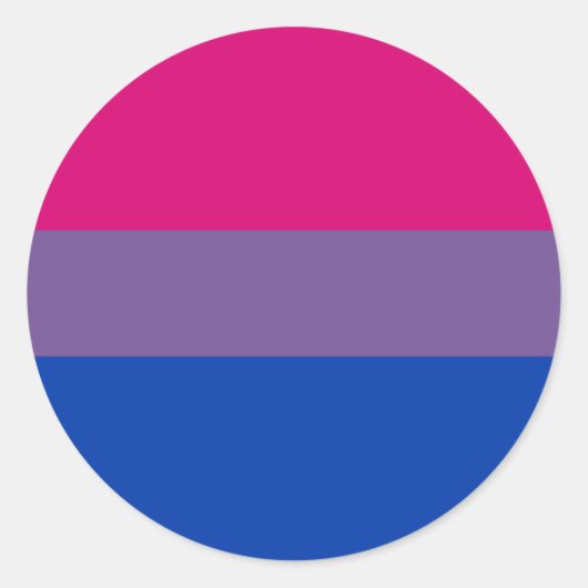 Bi-Sexual Pride Flag Ronde Sticker (Voorkant)