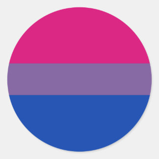 Bi-Sexual Pride Flag Ronde Sticker