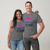 Bi Son Funny Bisexual Pride Pun Rainbow LGBT Flag T-shirt (Unisex)