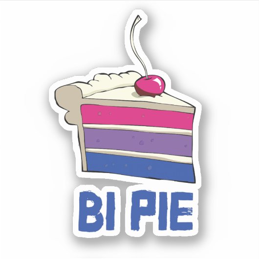 Bi Taart Sticker (Voorkant)