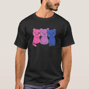 Bi Vlag Pride Lgbtq Katten Biseksuele Kat T-shirt